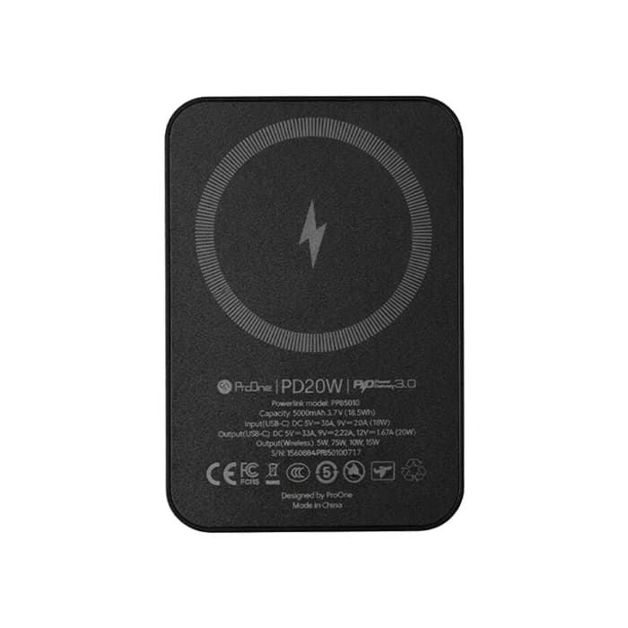 پاوربانک آیفون بی‌سیم 5000mAh پرووان مدل PPB5010 — تصویر ۴
