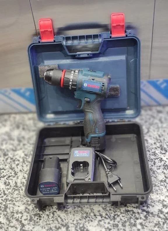 دریل شارژی موتور براشلس بوش 24 ولت سه نظام فلزی مدل BOSCH-13 — تصویر ۷