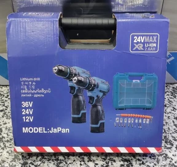 دریل شارژی موتور براشلس بوش 24 ولت سه نظام فلزی مدل BOSCH-13 — تصویر ۸
