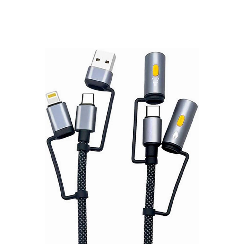 کابل شارژ چند کاره 1.2 متری بیوا مدل C-39