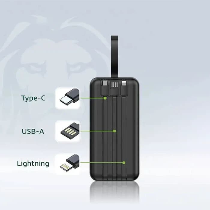 پاور بانک 50,000mAh گرین لاین مدل GNPWT50KPBBK — تصویر ۳