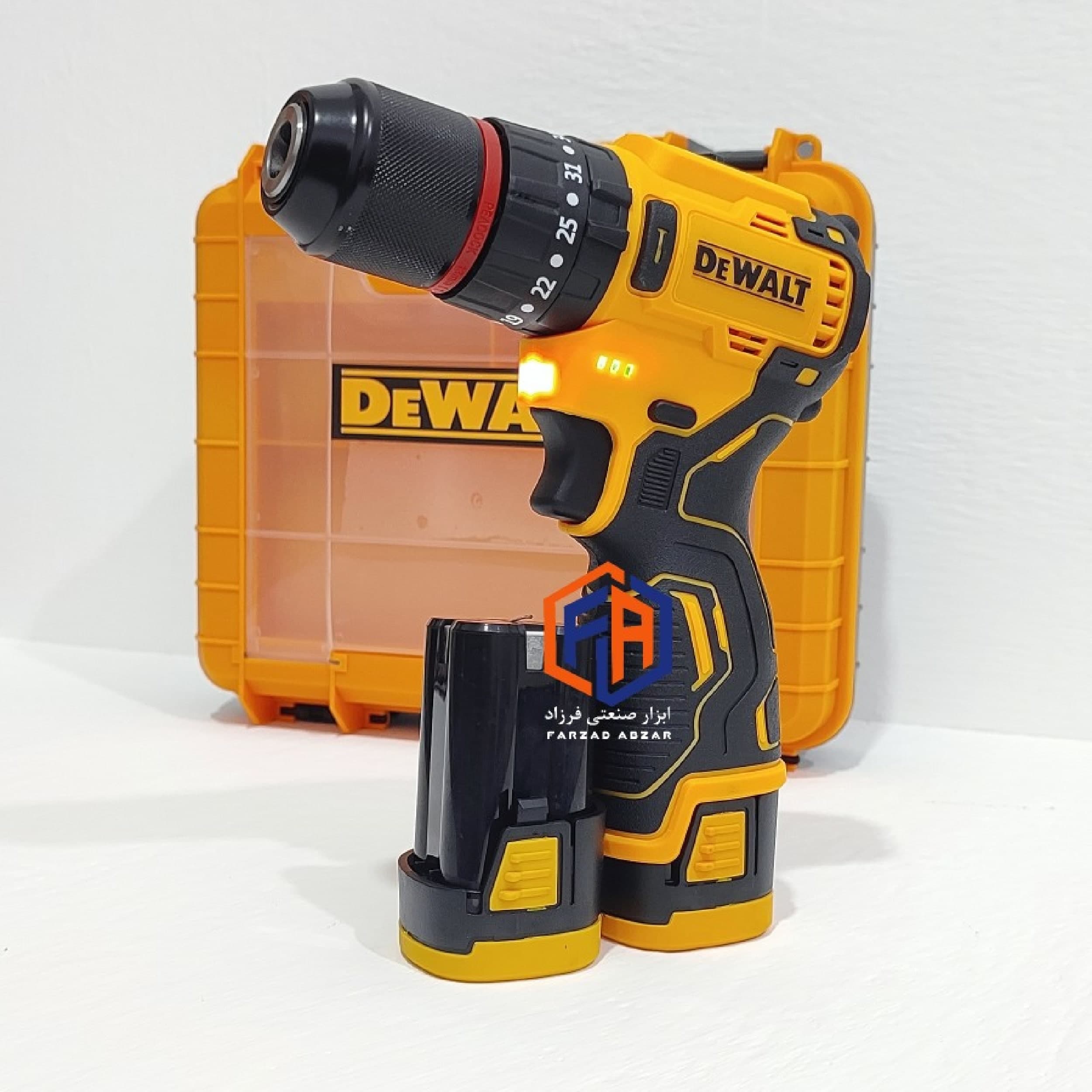 دریل شارژی سه نظام فلزی دیوالت 24 ولت مدل DEWALT-24V — تصویر ۲