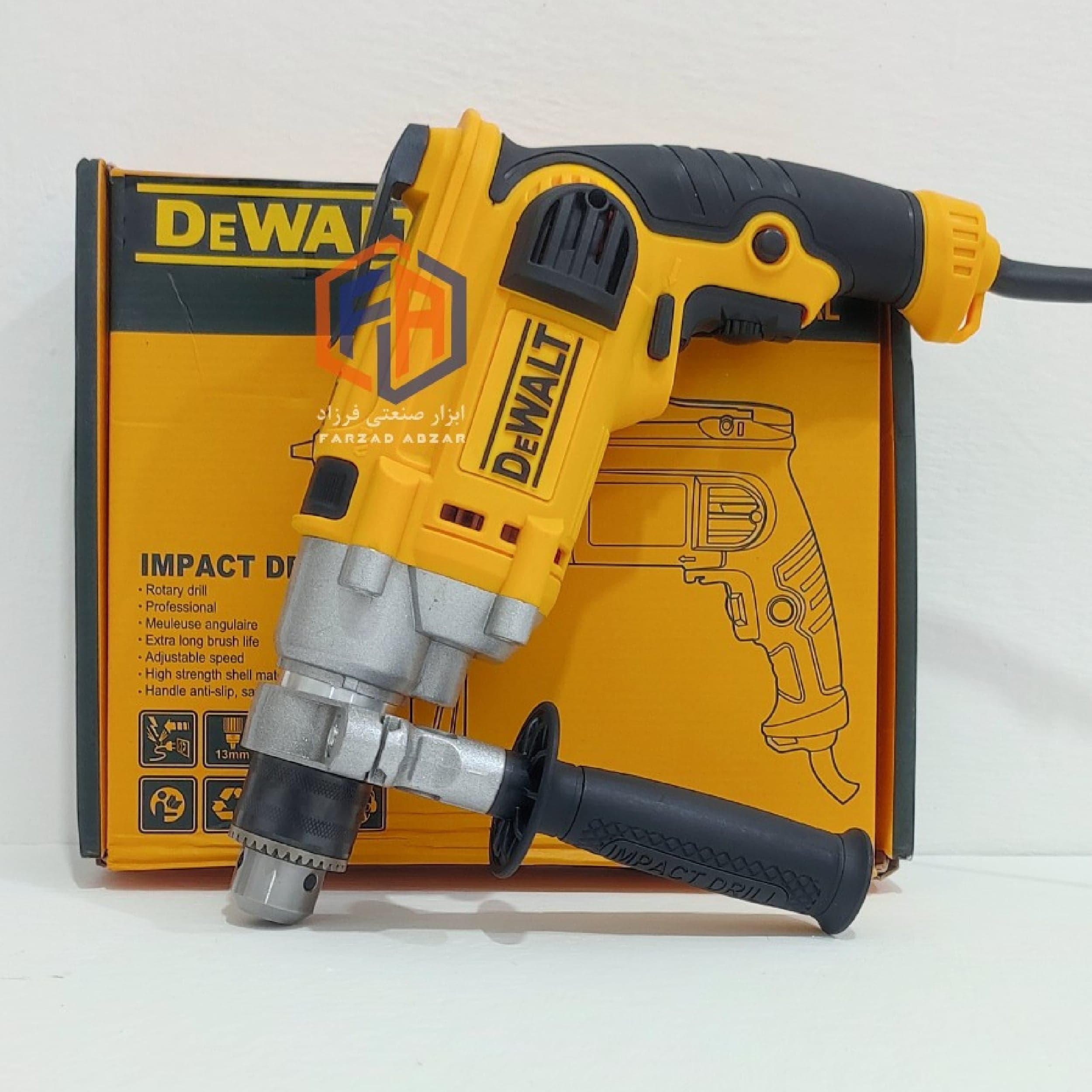 دریل برقی 1250 وات دیوالت مدل DEWALT 2035 — تصویر ۳