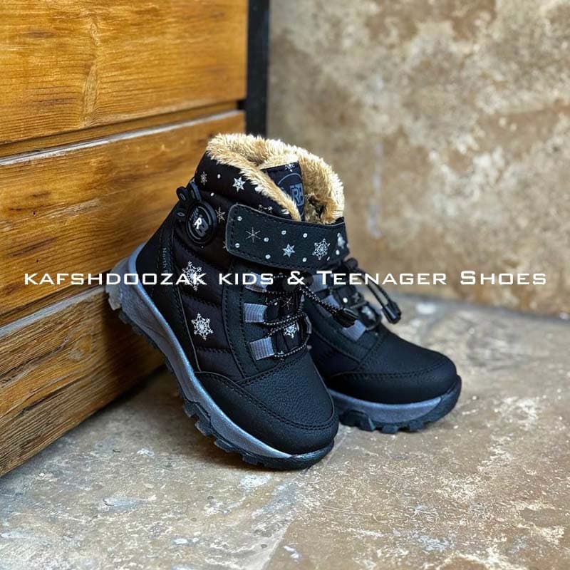 نیم بوت N014 Ndrops مشکی-طوسی — تصویر ۲