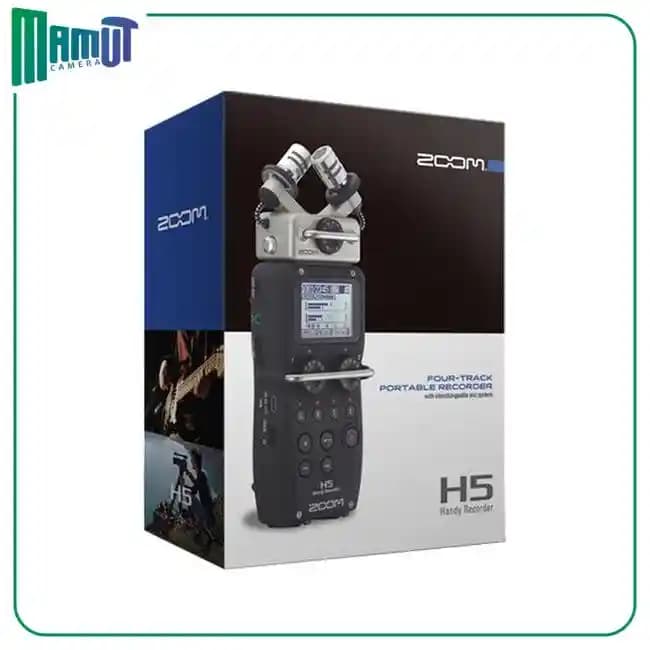 Zoom H5 4-Input / 4-Track Portable Handy Recorder with Interchangeable X/Y Mic Capsule — تصویر ۳