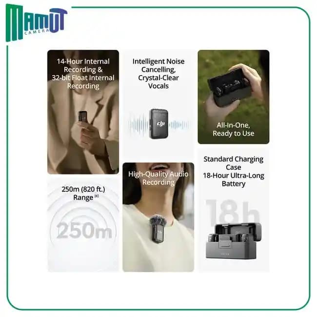 میکروفن DJI Mic 2 Wireless Microphone Kit — تصویر ۲