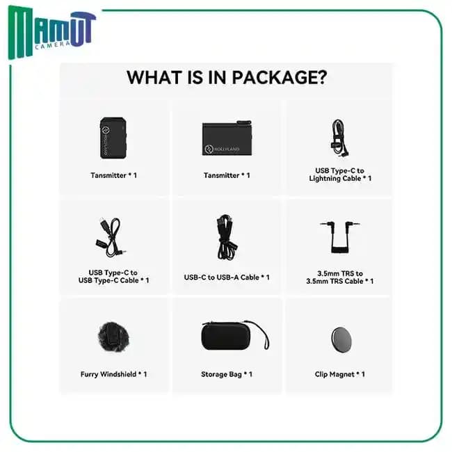 میکروفون بی‌سیم هالی لند Hollyland LARK MAX Solo Wireless Microphone System (2.4 GHz, Black) — تصویر ۲