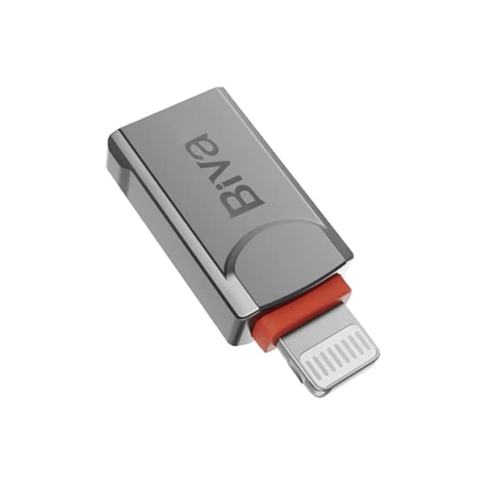 تبدیل OTG آیفون USB-A به لایتنینگ بیوا مدل OTG-02 — تصویر ۳