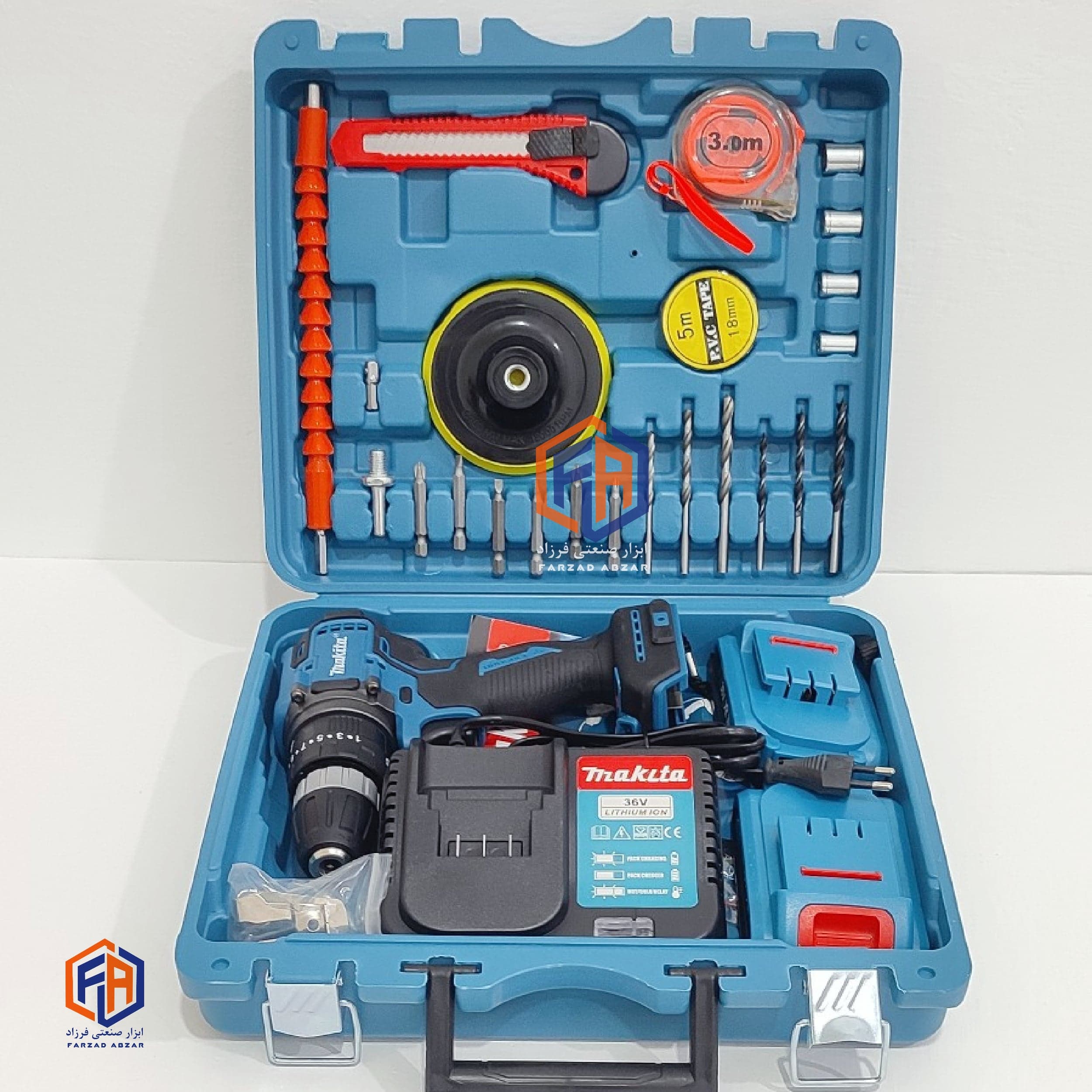 دریل شارژی موتور براشلس ماکیتا 36 ولت Makita 36V Brushless — تصویر ۴