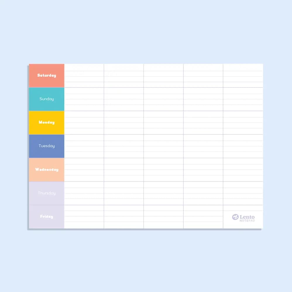 نوت پد برنامه ریزی طرح ۱