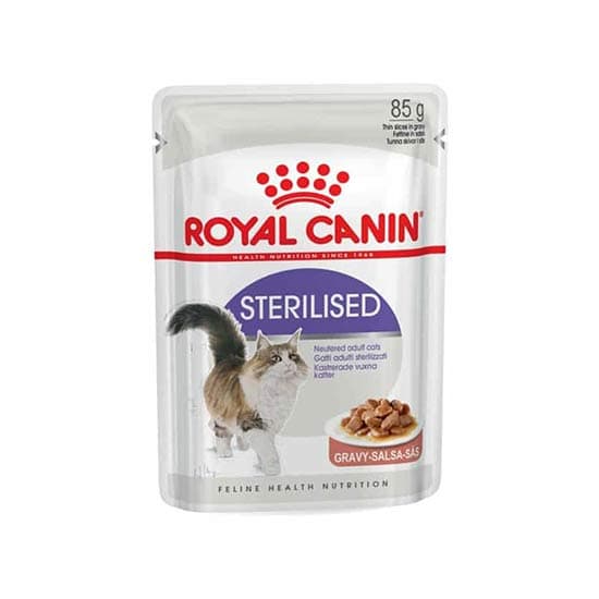 پوچ گربه بالغ عقیم شده رویال کنین مدل Sterilised در ژل