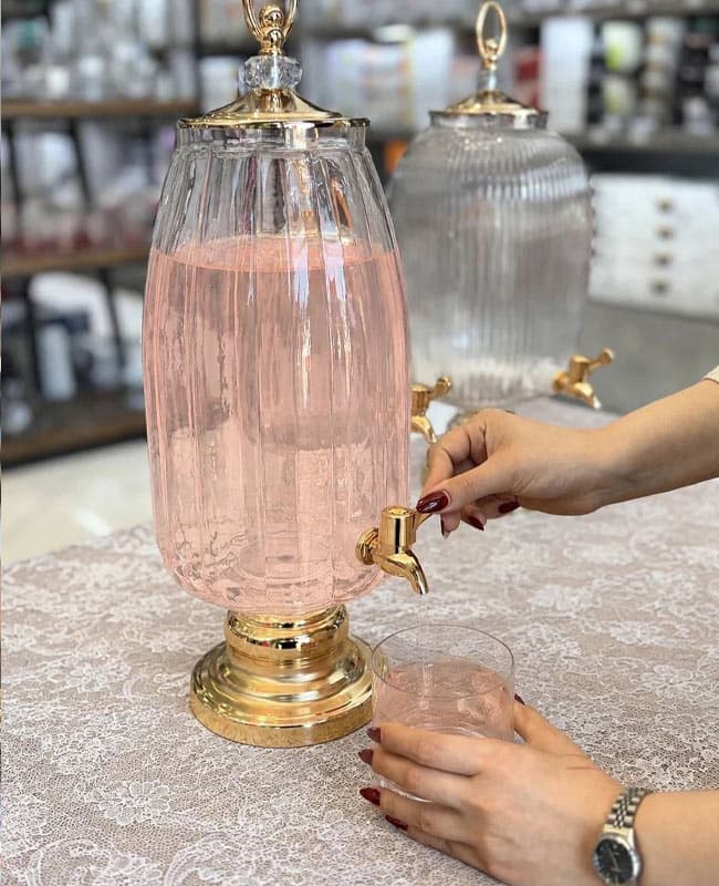کلمن شیشه ای پایه دار جدید Glass Ware — تصویر ۳