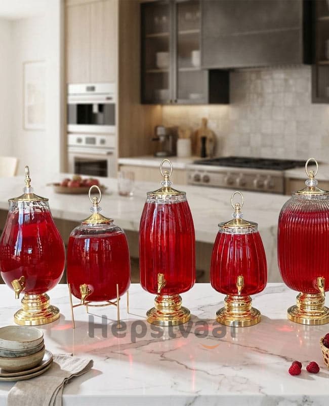 کلمن شیشه ای پایه دار جدید Glass Ware