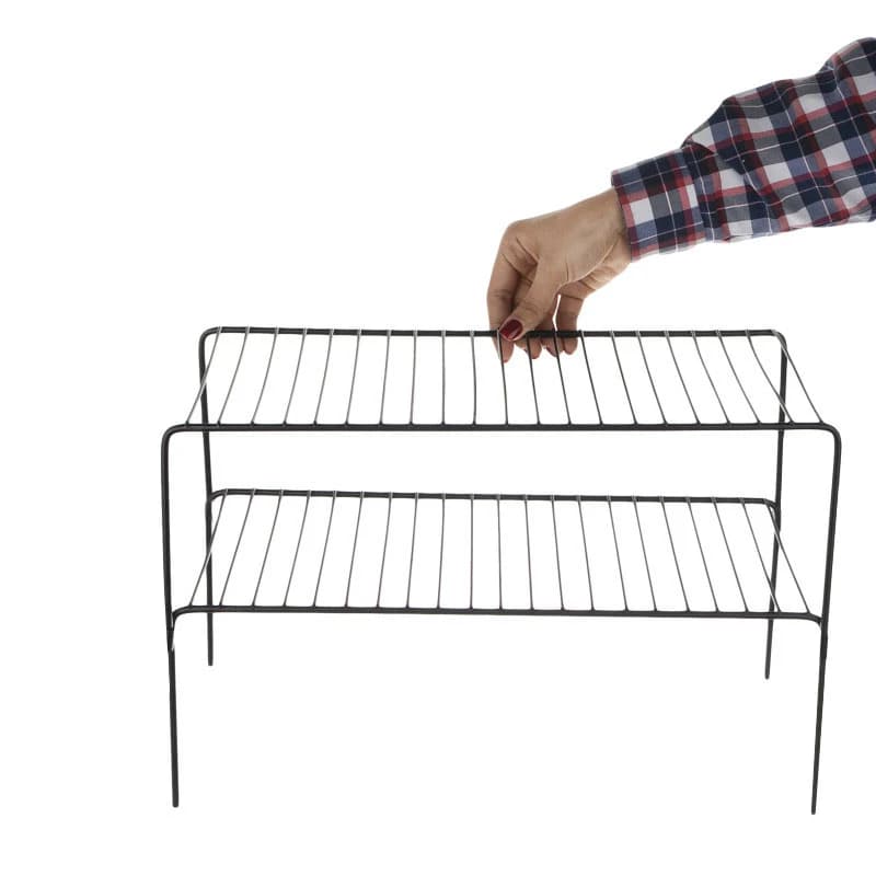 نظم دهنده کابینت دو طبقه بزرگ مدل راف رنگ مشکی — تصویر ۳