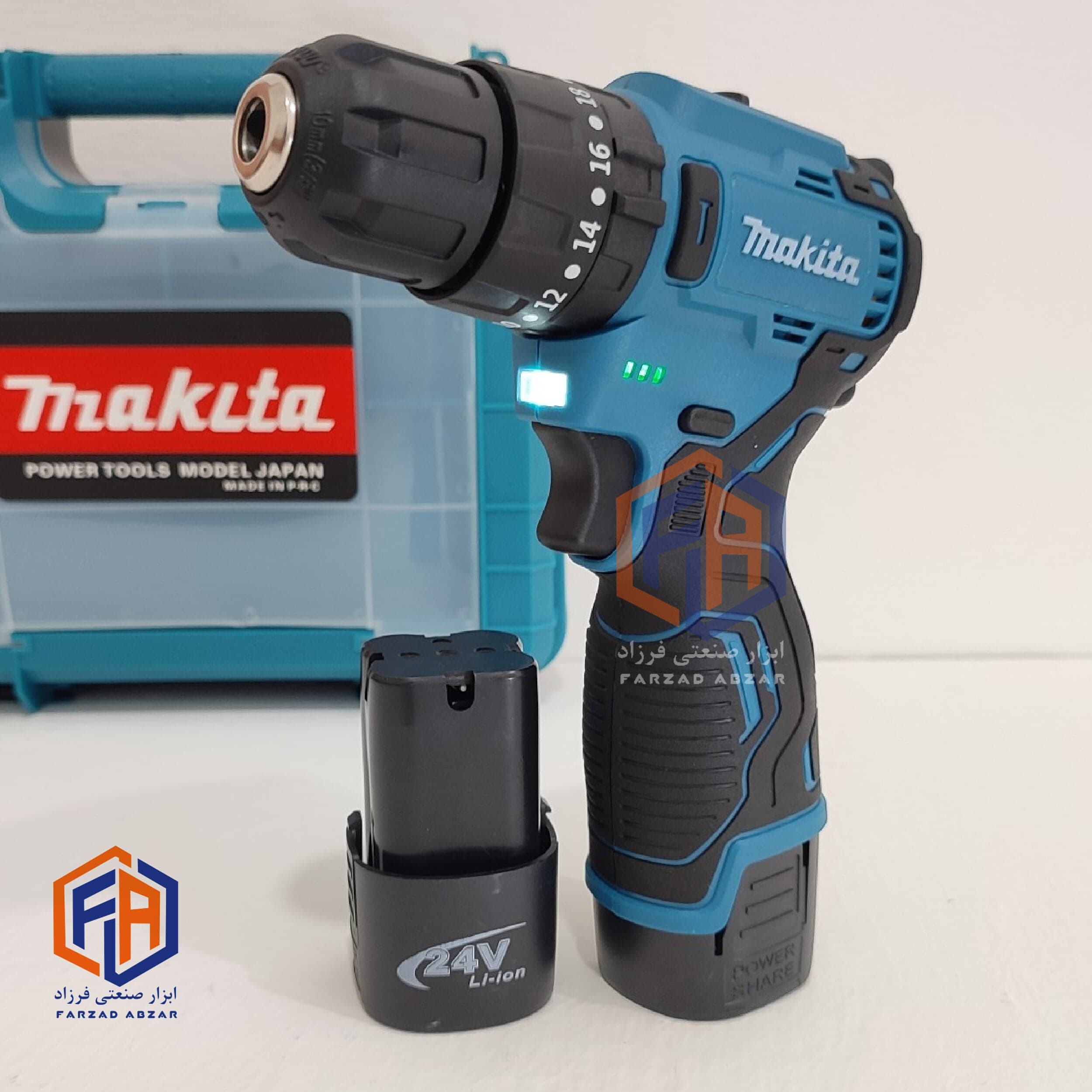 دریل شارژی 24 ولت ماکیتا موتور براشلس مدل (CORDLESS) — تصویر ۲