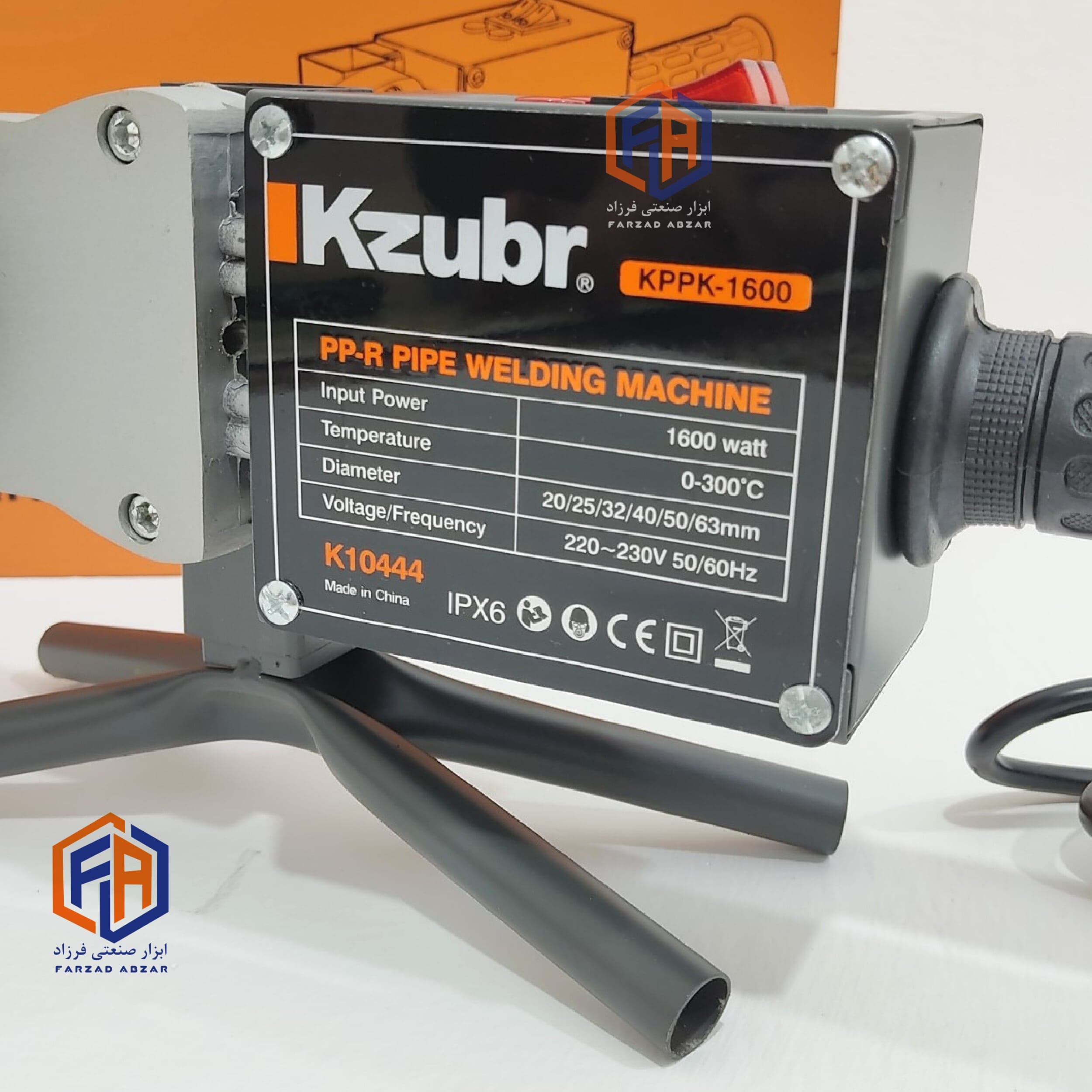 اتو لوله تمام صنعتی زوبر 1600 وات مدل KPPK-1600 — تصویر ۵