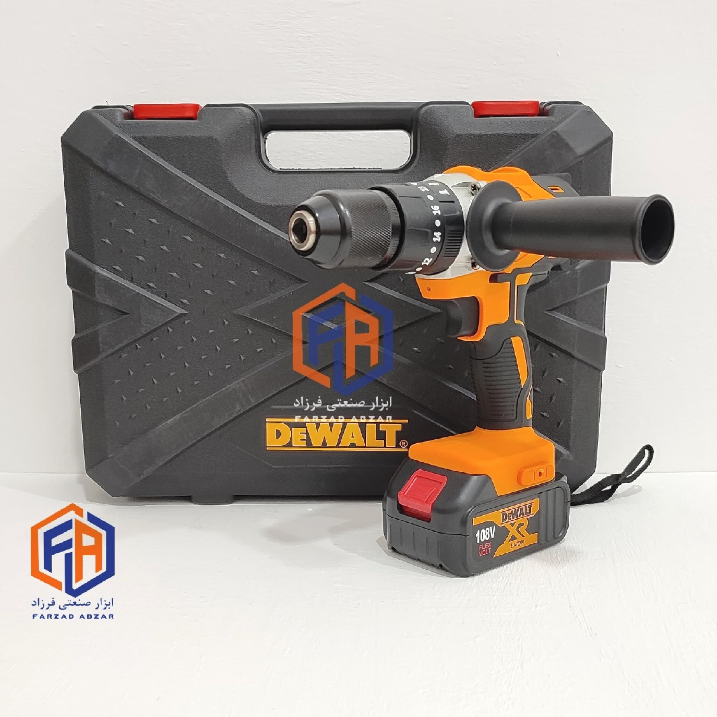 دریل شارژی دیوالت 108 ولت مدل 108v max — تصویر ۳
