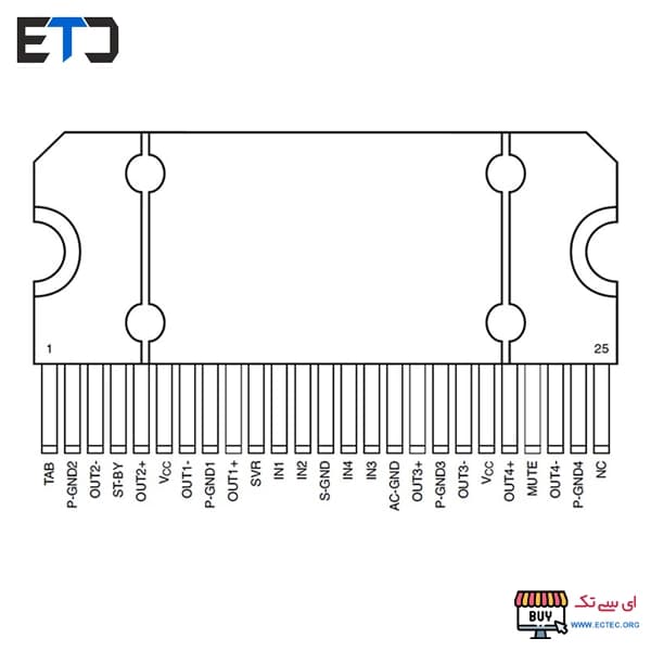 آی سی آمپلی فایر TDA7388 — تصویر ۱۱