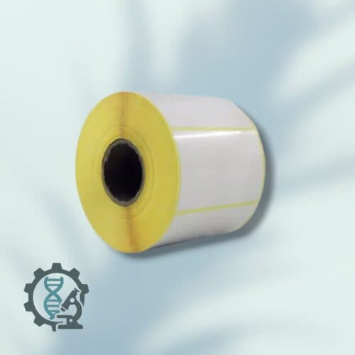لیبل صدفی (PVC) سایز 50×80 میلیمتر تک ردیف 3000 عددی