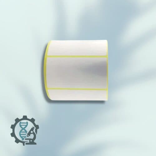 لیبل صدفی (PVC) سایز 50×80 میلیمتر تک ردیف 3000 عددی — تصویر ۴