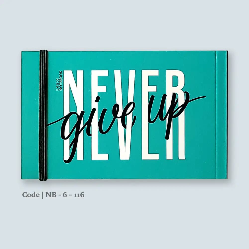 دفتر Enjoy طرح Never give up سایز A6
