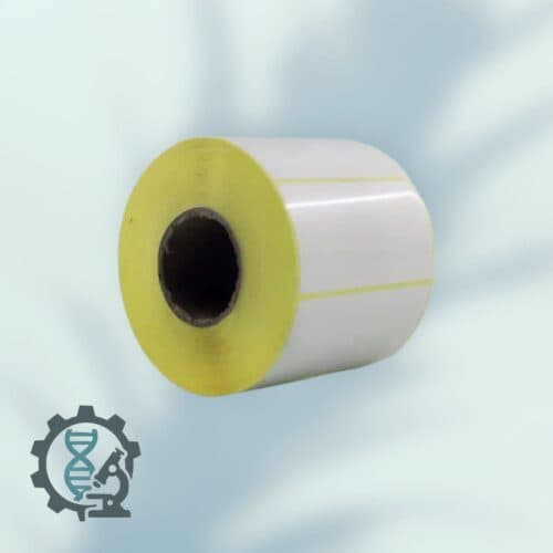 لیبل صدفی (PVC) سایز 40×75 میلیمتر تک ردیف 3000 عددی — تصویر ۲