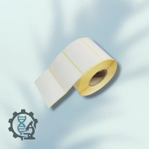 لیبل صدفی (PVC) سایز 40×75 میلیمتر تک ردیف 3000 عددی — تصویر ۴