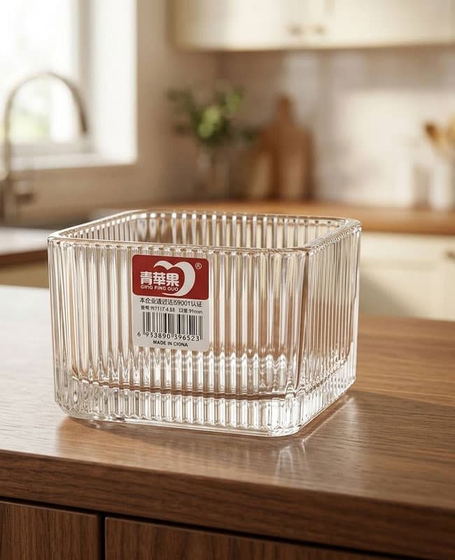 پیاله مربع خطی دلی گلس Deli Glass — تصویر ۳