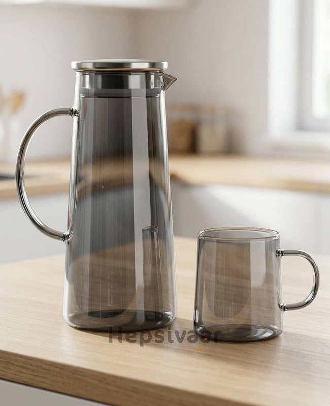 ست پارچ و لیوان 5 پارچه دلی سوگا Deli Glass