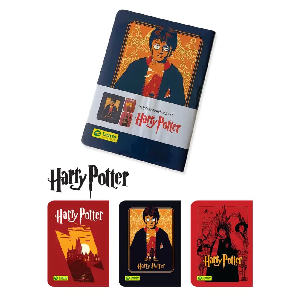 دفتر 3 تایی طرح Harry Potter سایز A5