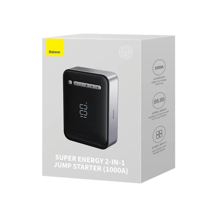 جامپ استارتر و پمپ باد 8,000mAh بیسوس مدل BS-CH003 — تصویر ۵