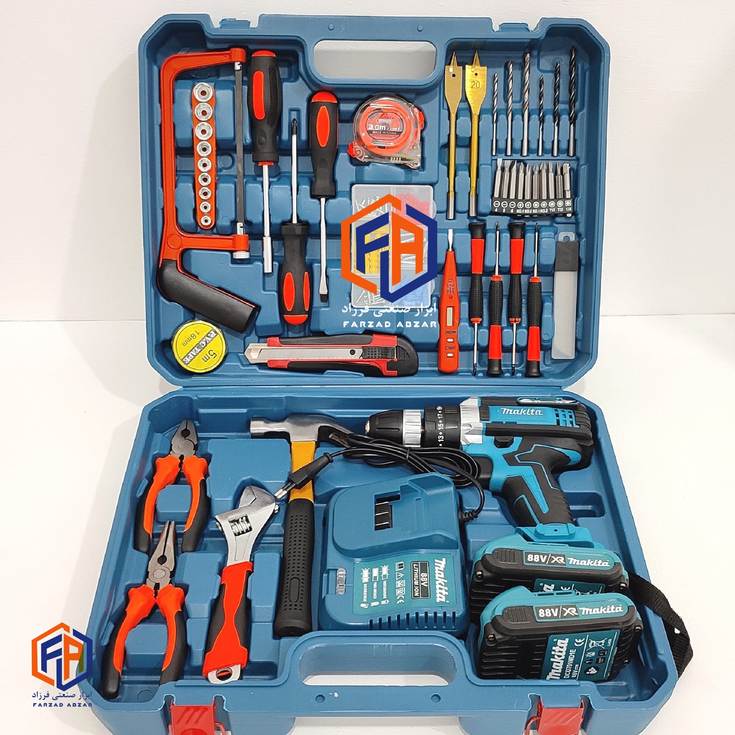 پک کامل دریل شارژی ماکیتا 88 ولت مدل MAKITA 88V