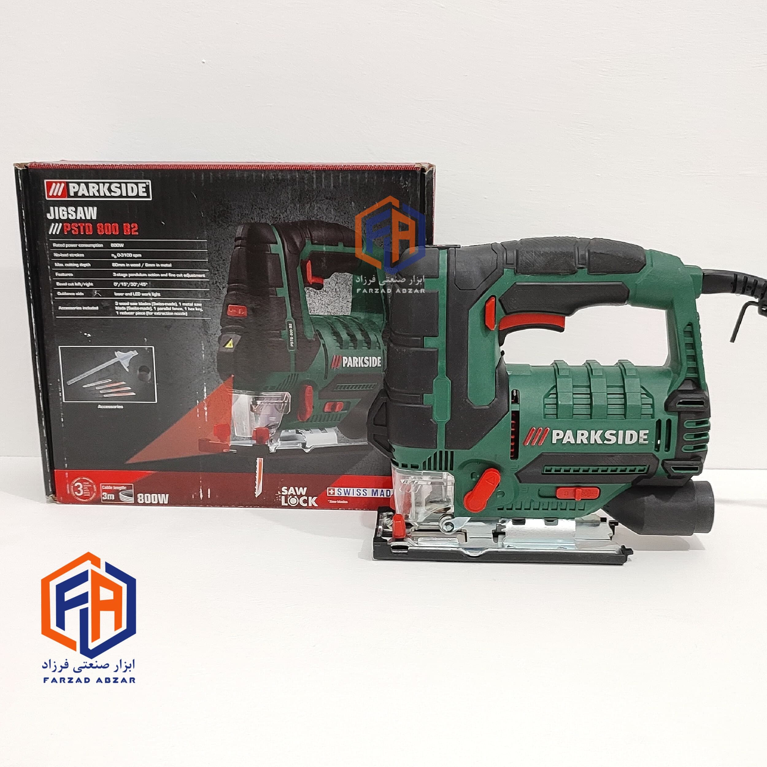 اره عمود بر پارکساید jigsaw 800w مدل PSTD800B2 — تصویر ۳