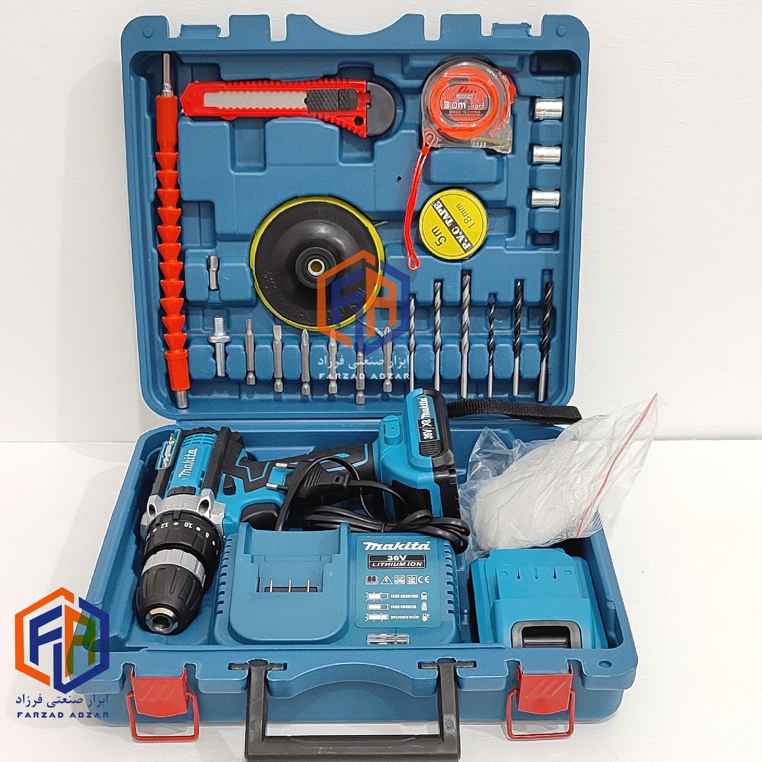 دریل شارژی 36 ولت ماکیتا makita 36v dril xr — تصویر ۳
