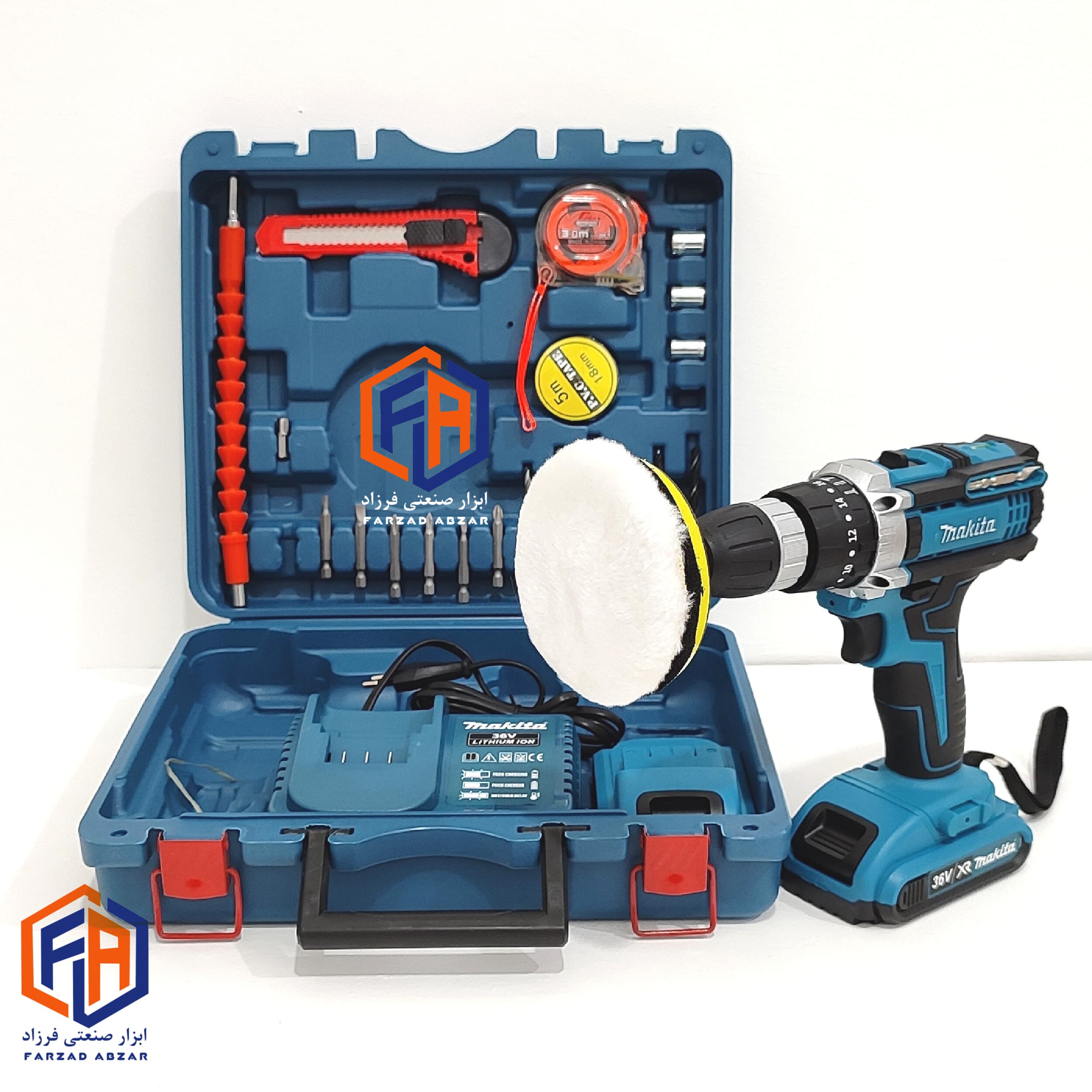 دریل شارژی 36 ولت ماکیتا makita 36v dril xr — تصویر ۲