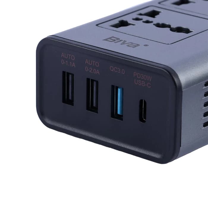 شارژر فندکی و چند راهی خودرو بیوا مدل NBQ-101 — تصویر ۲