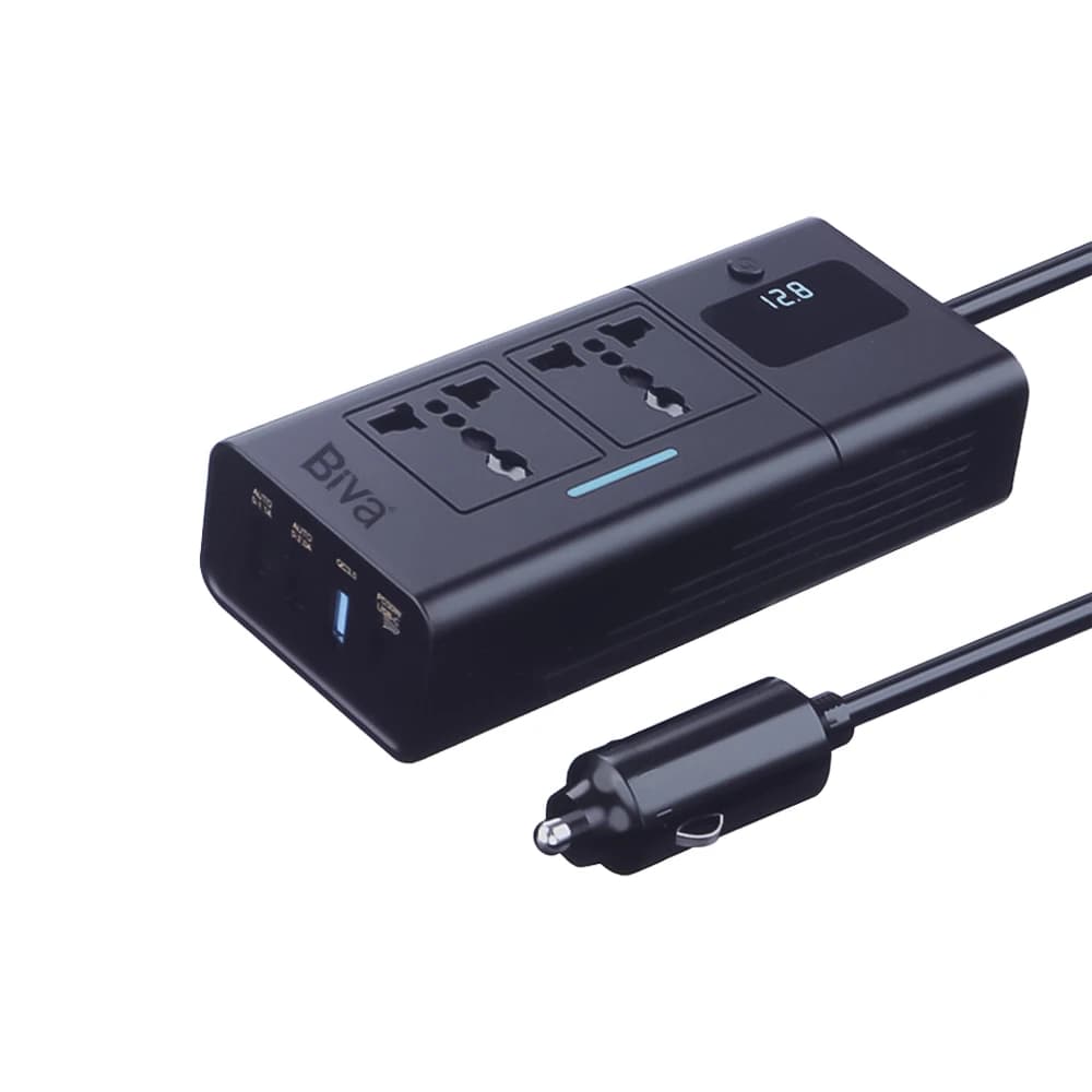 شارژر فندکی و چند راهی خودرو بیوا مدل NBQ-101
