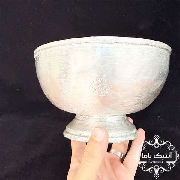 کاسه مسی قاجاری – قطر ۱۸ – سنگین و صاحبه دار – قدیمی