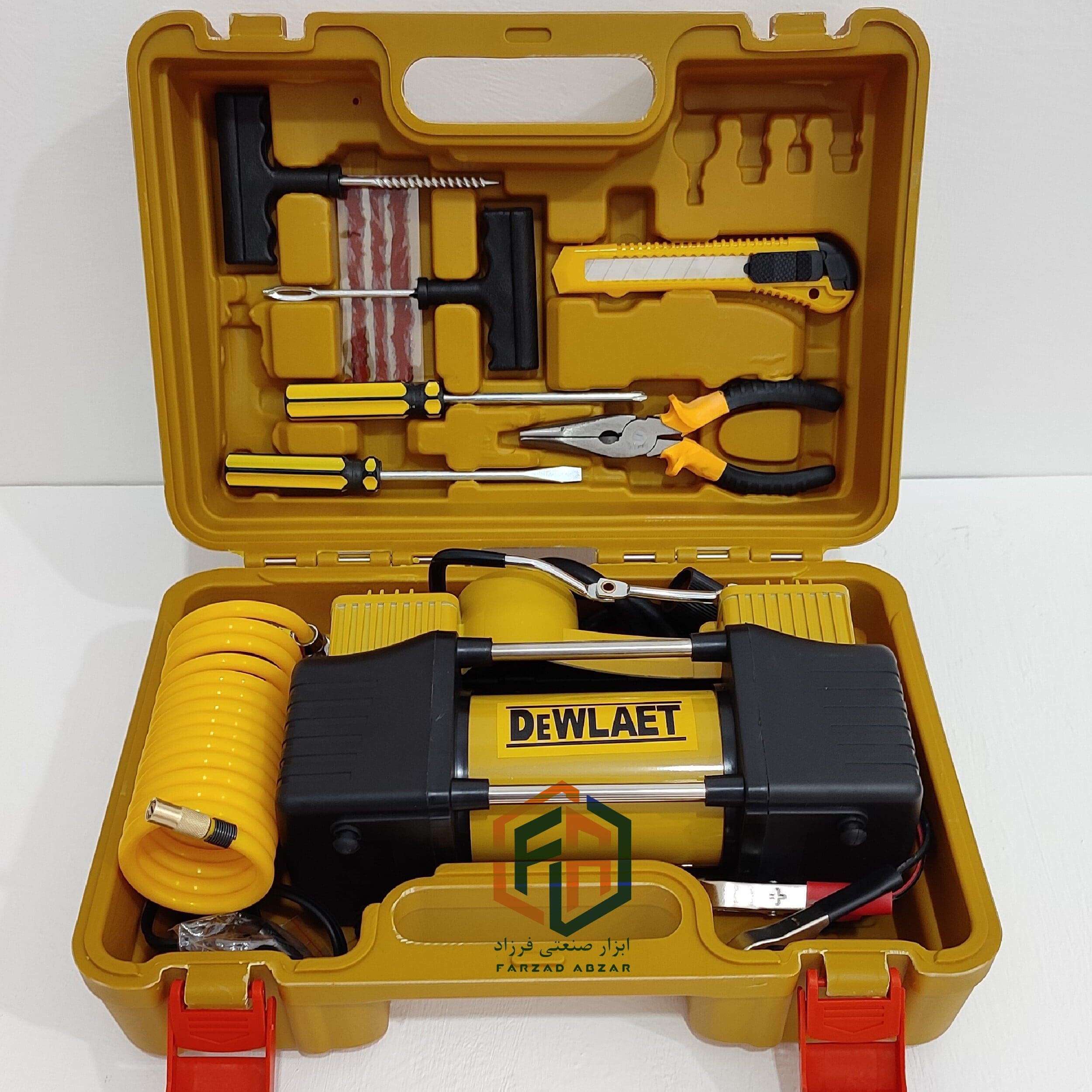 پمپ باد فندکی دو سیلندر دیوالت مدل 12v — تصویر ۳