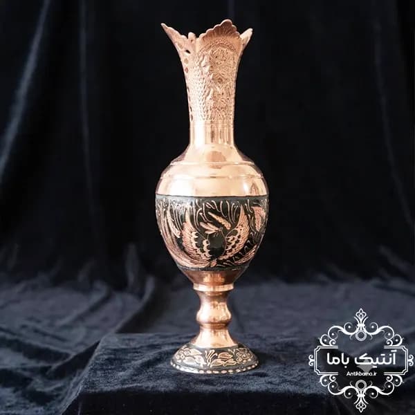گلدان مسی قلم دست