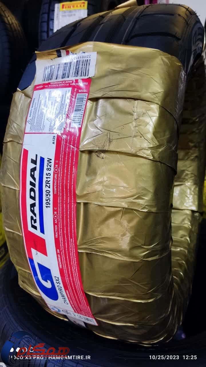 لاستیک جی تی رادیال مدل CHAMPIRO SX2 سایز 205/50R16 نیمه اسلیک — تصویر ۳