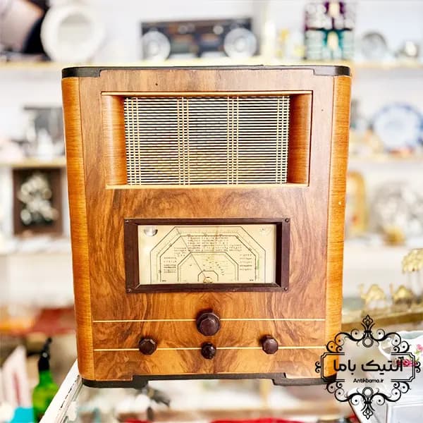 رادیو انگلیسی بکر و کلکسیونی – 44 در 50 سانت – مارکنی – قدیمی