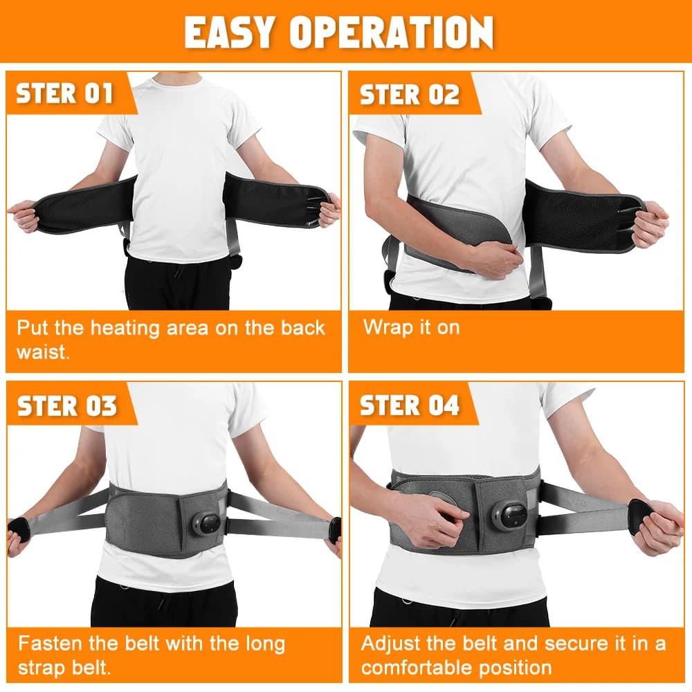 ماساژور حرارتی کمر Heated Massage Belt — تصویر ۸