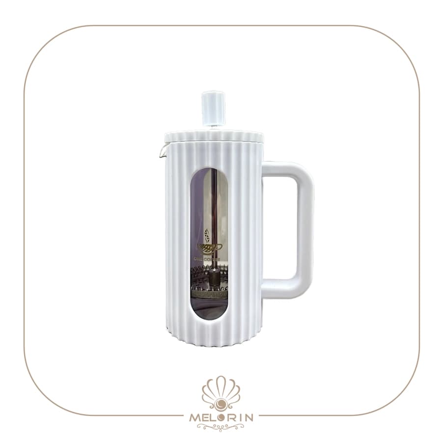 فرنچ پرس شیاردار سفید