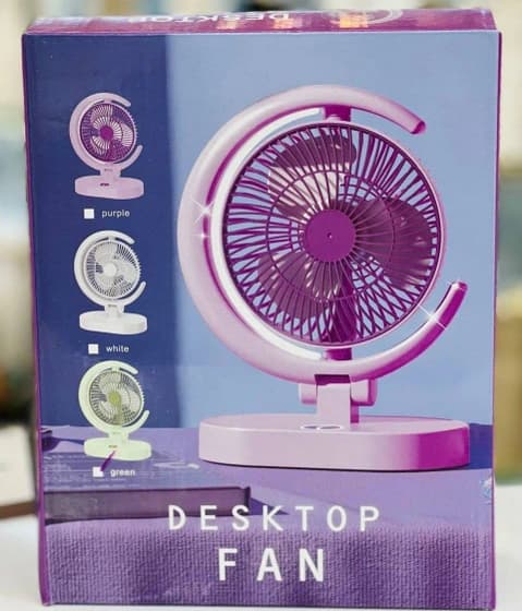 پنکه رومیزی شارژی DESKTOP FAN مدل P10 — تصویر ۲