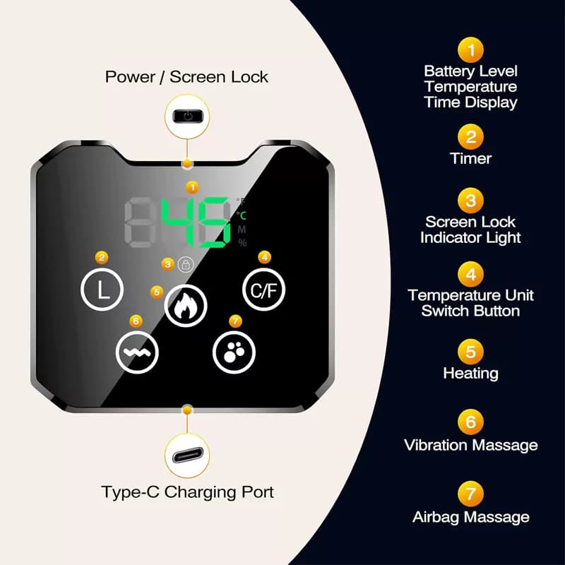 ماساژور بادی حرارتی کمر VirtuFlog Air Compression Heated Massage Belt — تصویر ۵