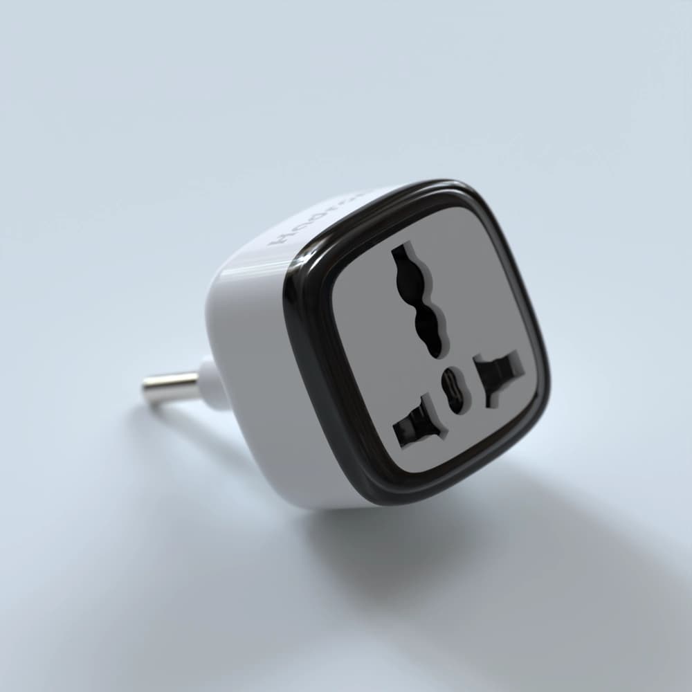 تبدیل (سه به دو)دو شاخه برق هادرون مدل A10E-1 – پک اصلی