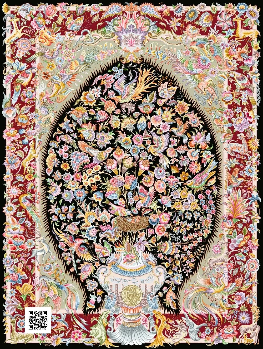 طرح قالی نغمه‌ی سیمرغ ،1006-10