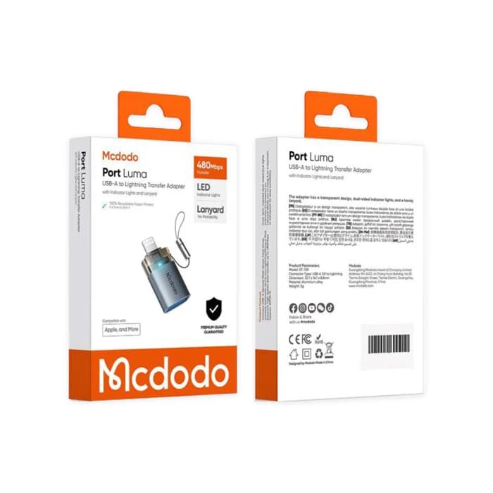 تبدیل OTG لایتنینگ مک دودو مدل OT-7390 — تصویر ۵