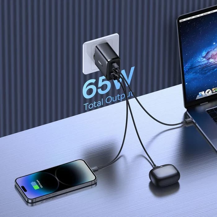 شارژر بیسوس 65 واتی مدل Cube Pro — تصویر ۷